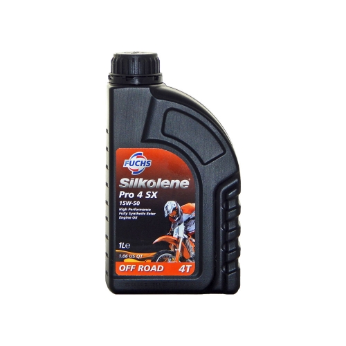 Моторно Масло, 15W-50, FUCHS Silkolene Pro 4 SX OFF ROAD, 4T, 1 литър